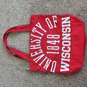 Pink Victoria's Secret Wisconsin Canvas Tote